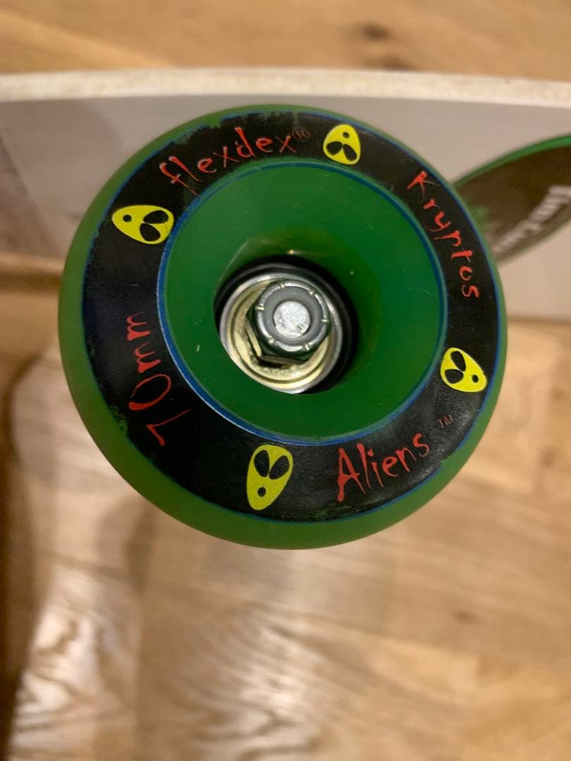 flexdex スケートボード コンプリート ホワイト/グリーン