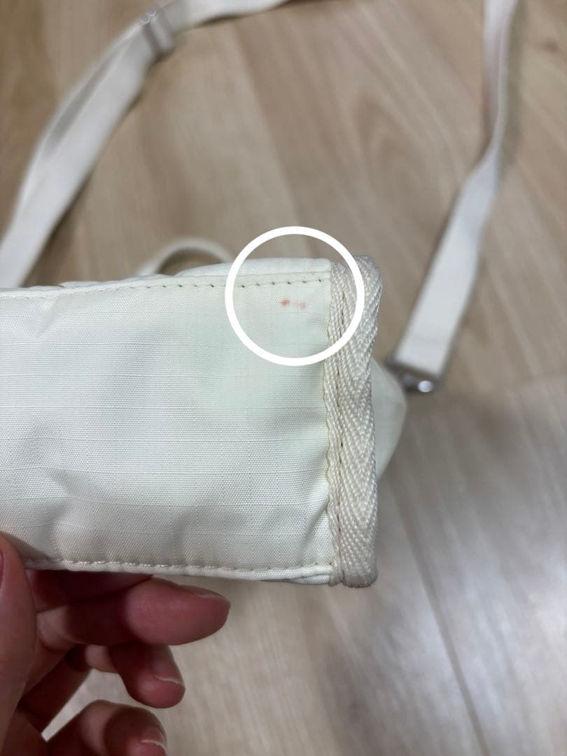 レスポートサック　ミッドナイトパール　ホワイト　白