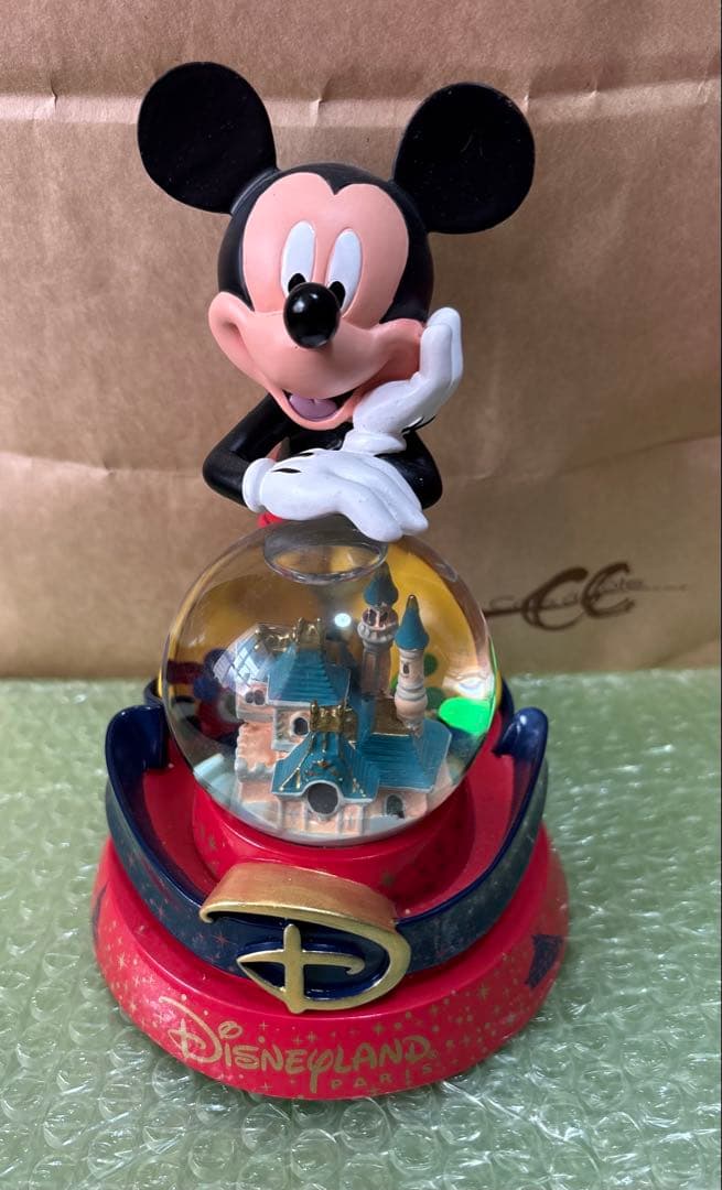 オルゴール ミッキー ディズニーランドパリ ミッキーマウスマーチ スノードーム