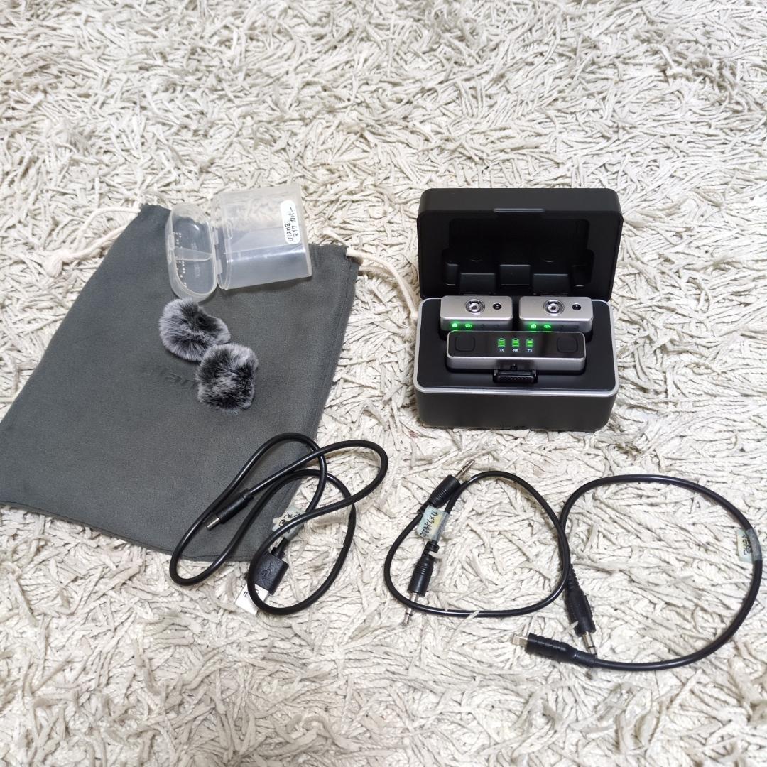 カメラ用マイク Ulanzi U-Mic AM18ワイヤレス・ラベリアマイク