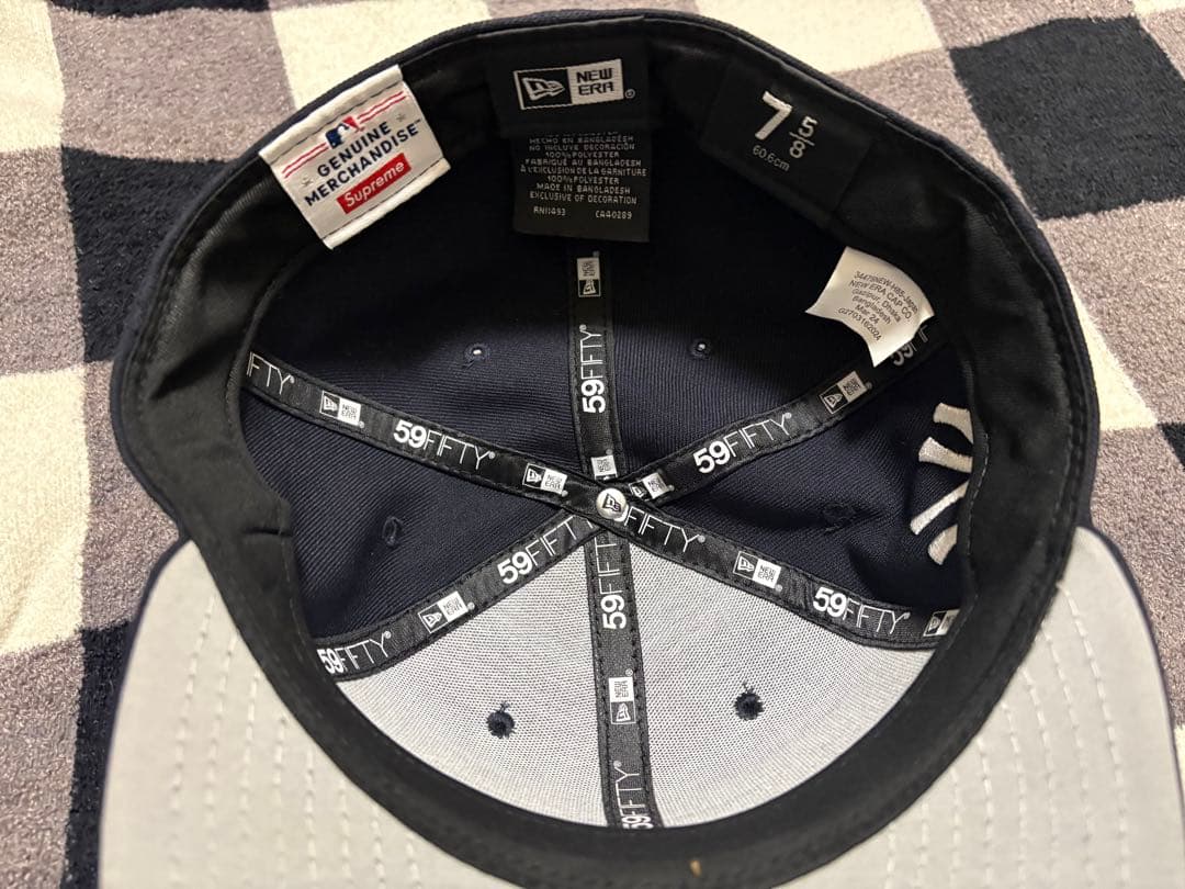 Supreme new era 59FIFTY 7 5/8 ネイビー