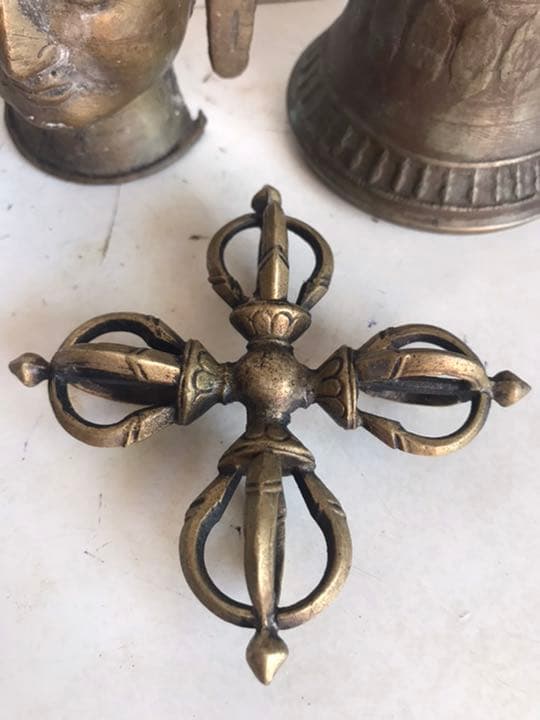 法器，真鍮製，古美術品