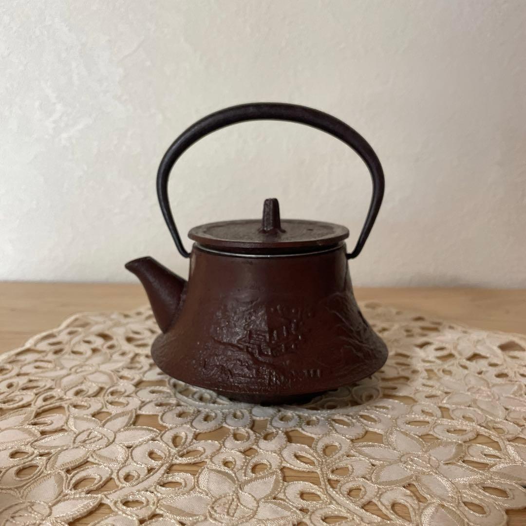 鉄瓶　南部鉄器　富士型　アンティーク　骨董