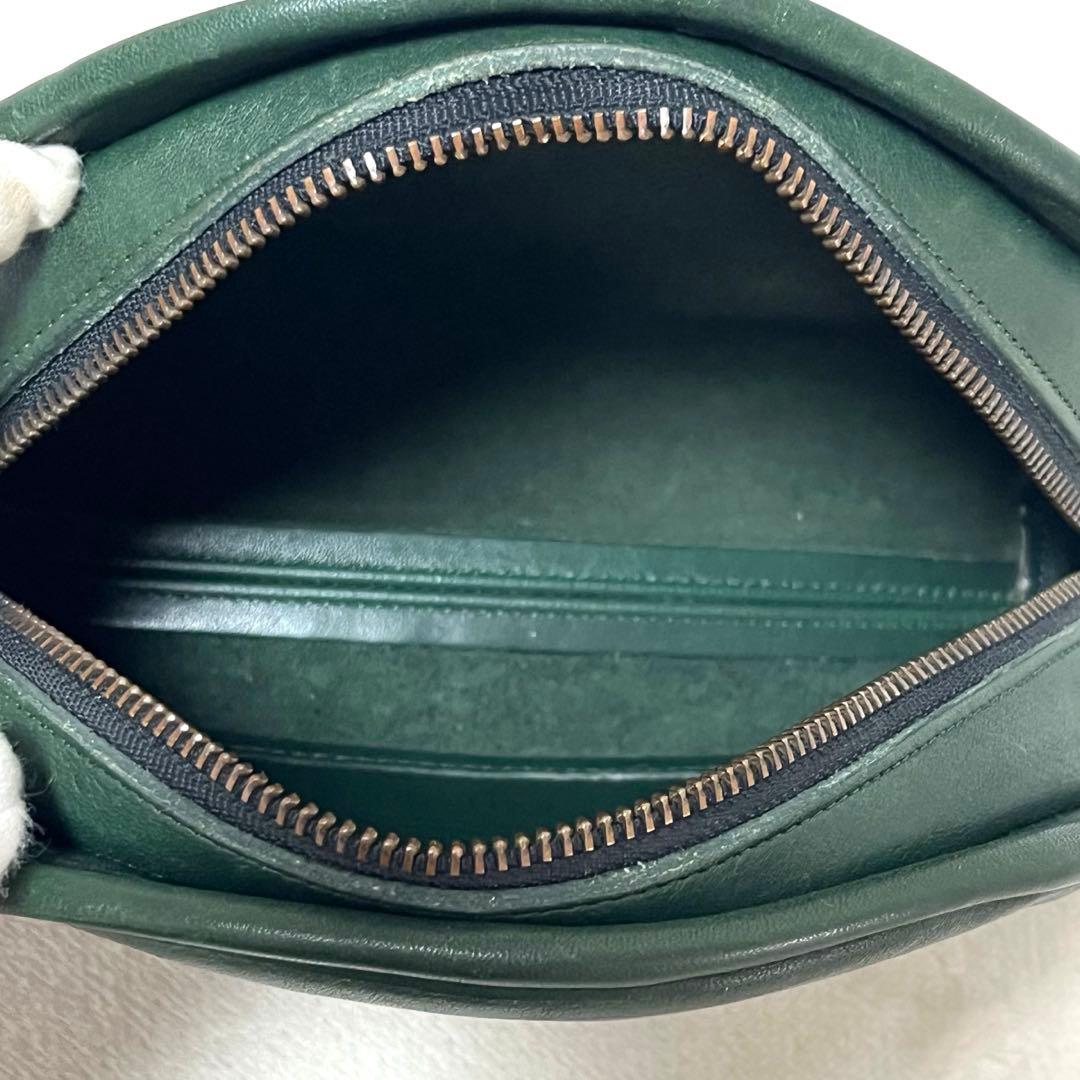 オールドコーチ　ショルダーバッグ　グリーン　ハーフムーン　三日月　USA