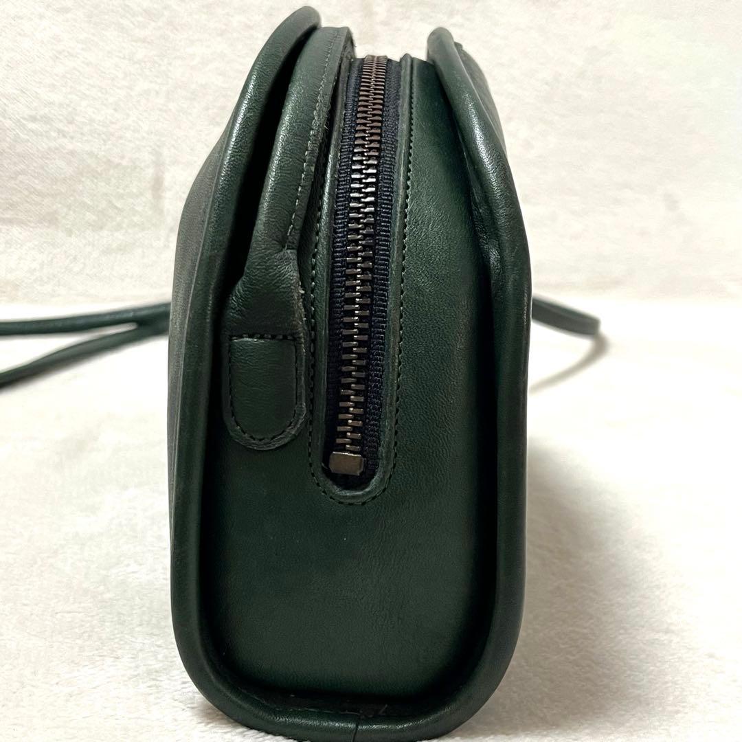 オールドコーチ　ショルダーバッグ　グリーン　ハーフムーン　三日月　USA