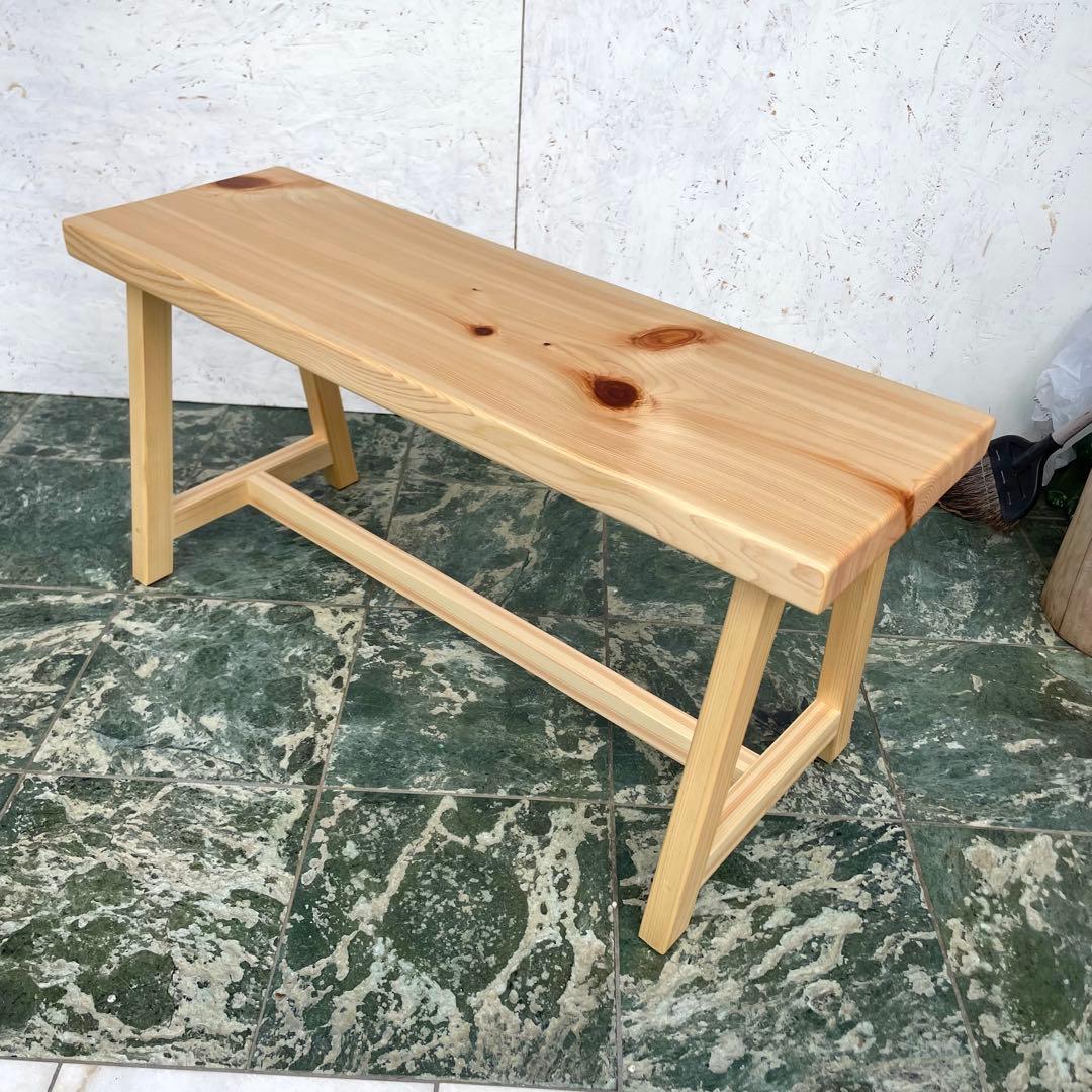 国産ひのき　ダイニングベンチ　木製ベンチ　ベンチ　スツール