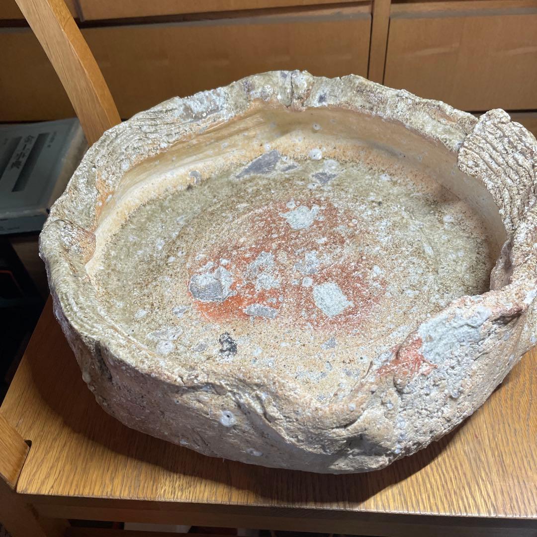 寺垣外窯　杉本貞光　信楽水盤　大鉢　箱なし