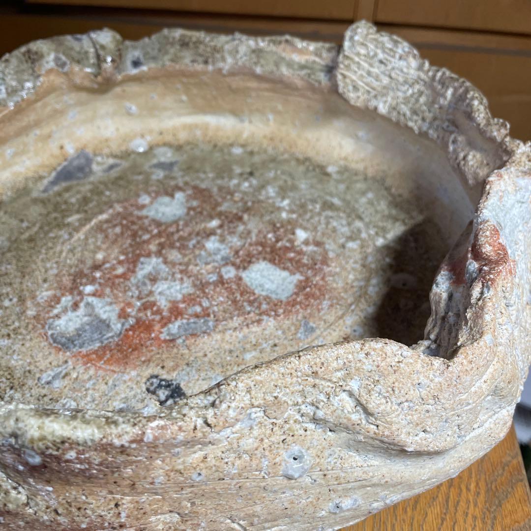 寺垣外窯　杉本貞光　信楽水盤　大鉢　箱なし