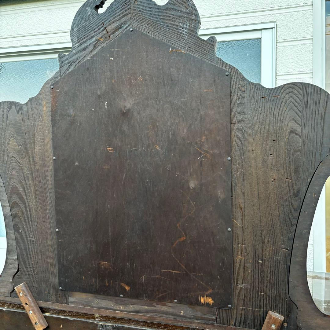 アンティーク　キャビネット　ドレッサー　ミラーバックサイドボード