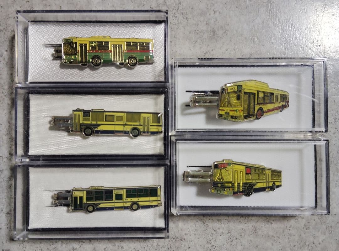 名古屋市交通局バスネクタイピン5種類セット市バスタイピン非売品レア