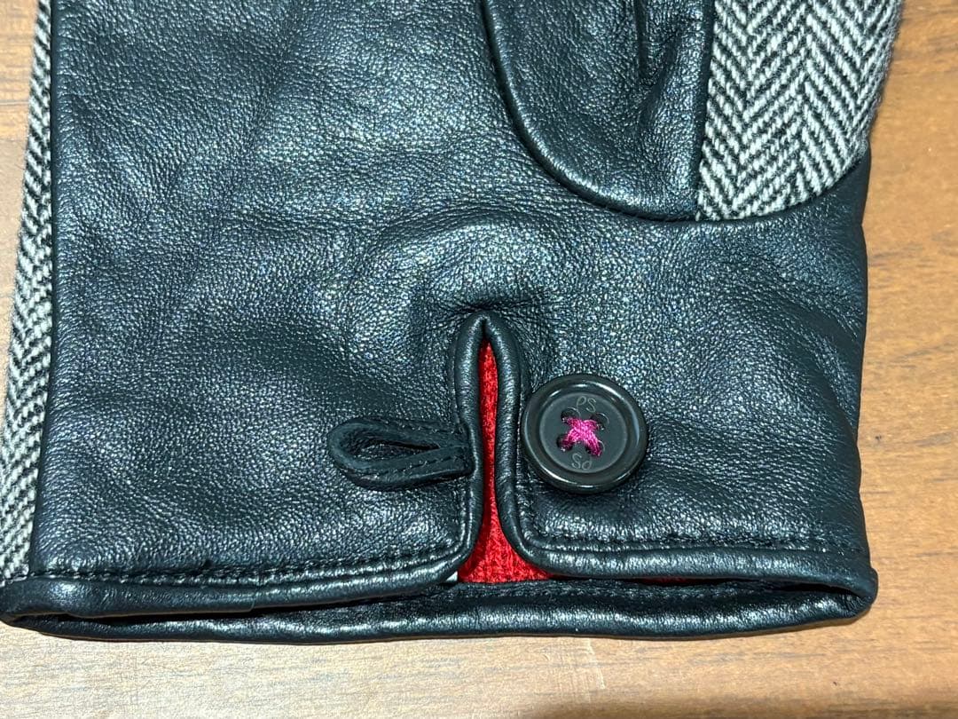 ポールスミス Paul Smith グローブ 手袋 ラムレザー ウール カシミヤ