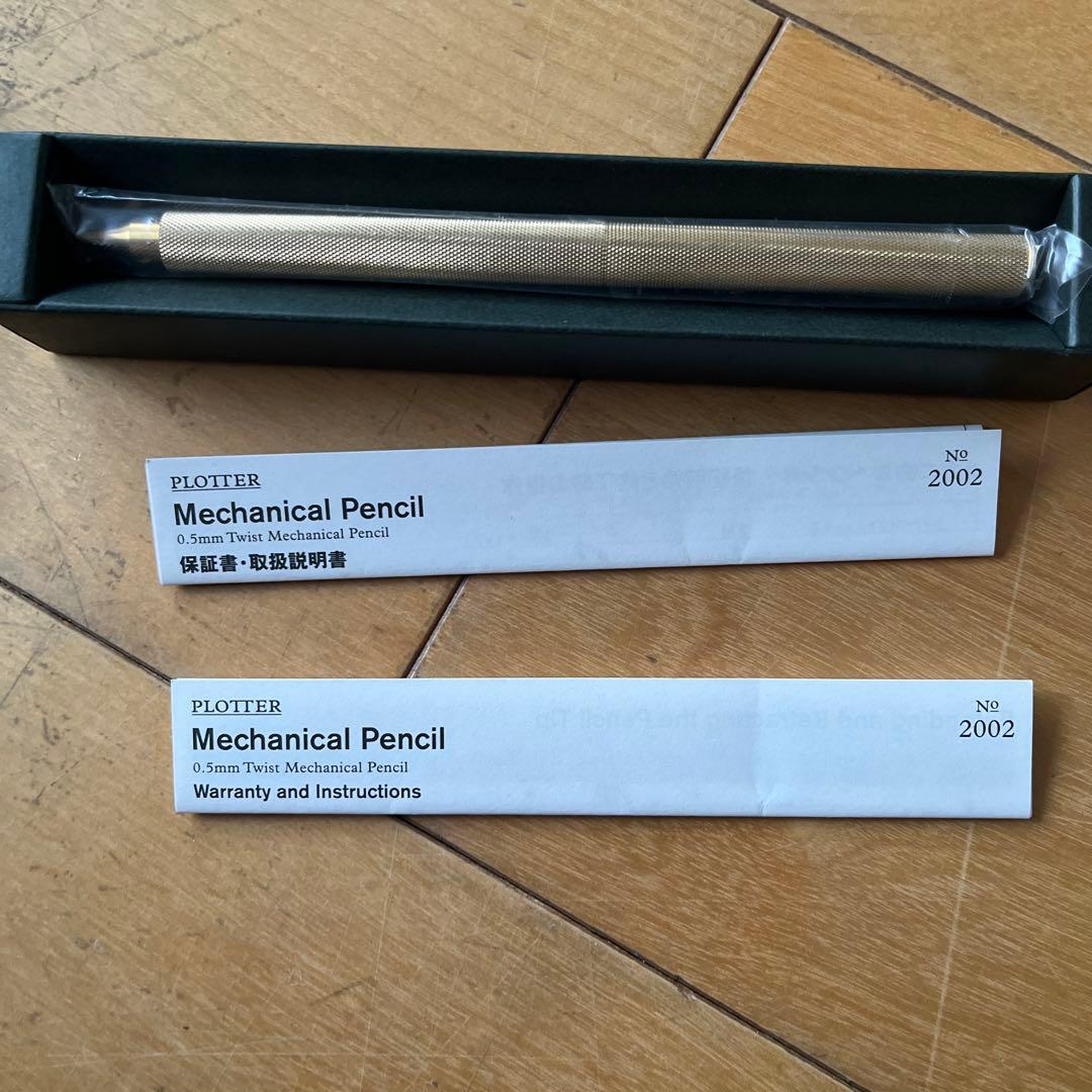 PLOTTER 0.5mm Mechanical Pencil ゴールド　値下げ