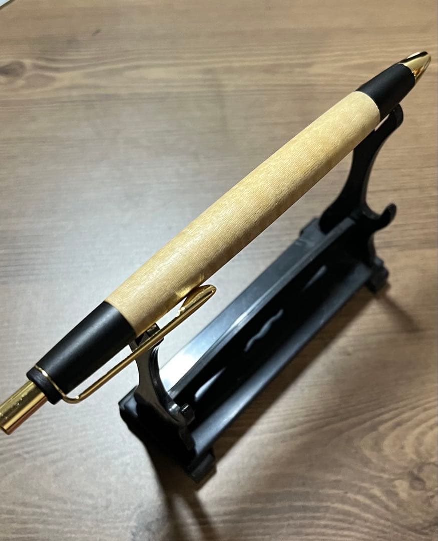 ボナンペン 栃 縮杢 アルミ金具