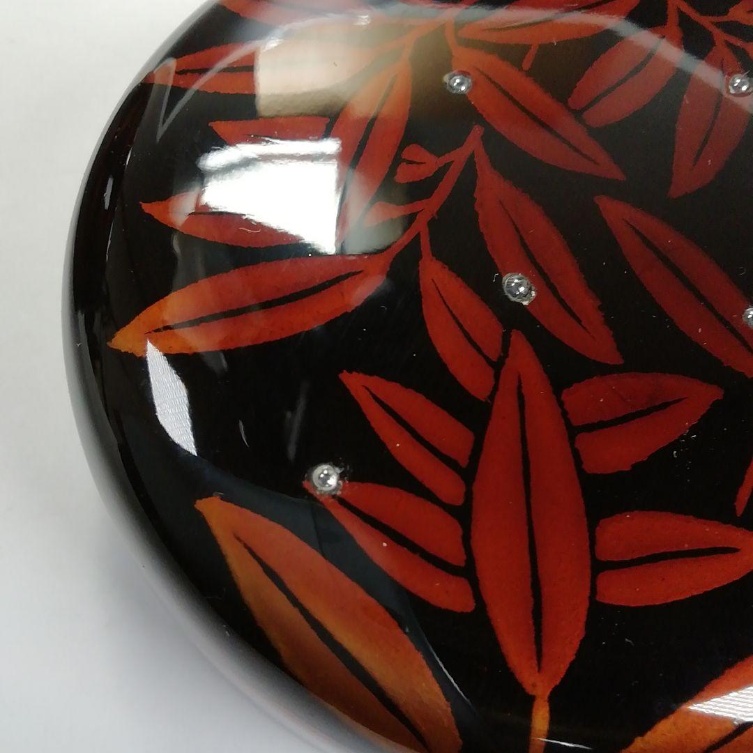 Ｓ６５０　棗　『白檀塗　笹蒔絵』『大棗』『蒔絵師　中村香鳳』　共箱　茶道具