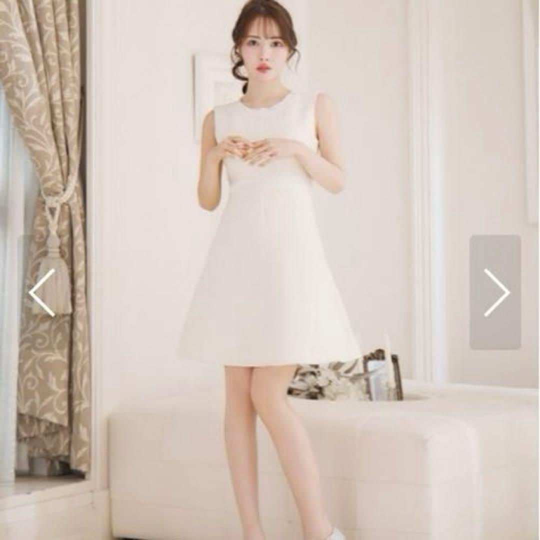 美品　erukei エルケイ　ツイードワンピース　白　銀座クチュール　ホワイト