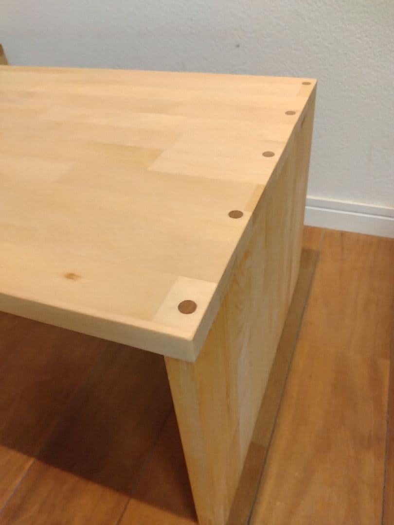 木製　ハンドメイド　オーダー　コの字　キヌカ　サイドテーブル　踏み台　水槽台