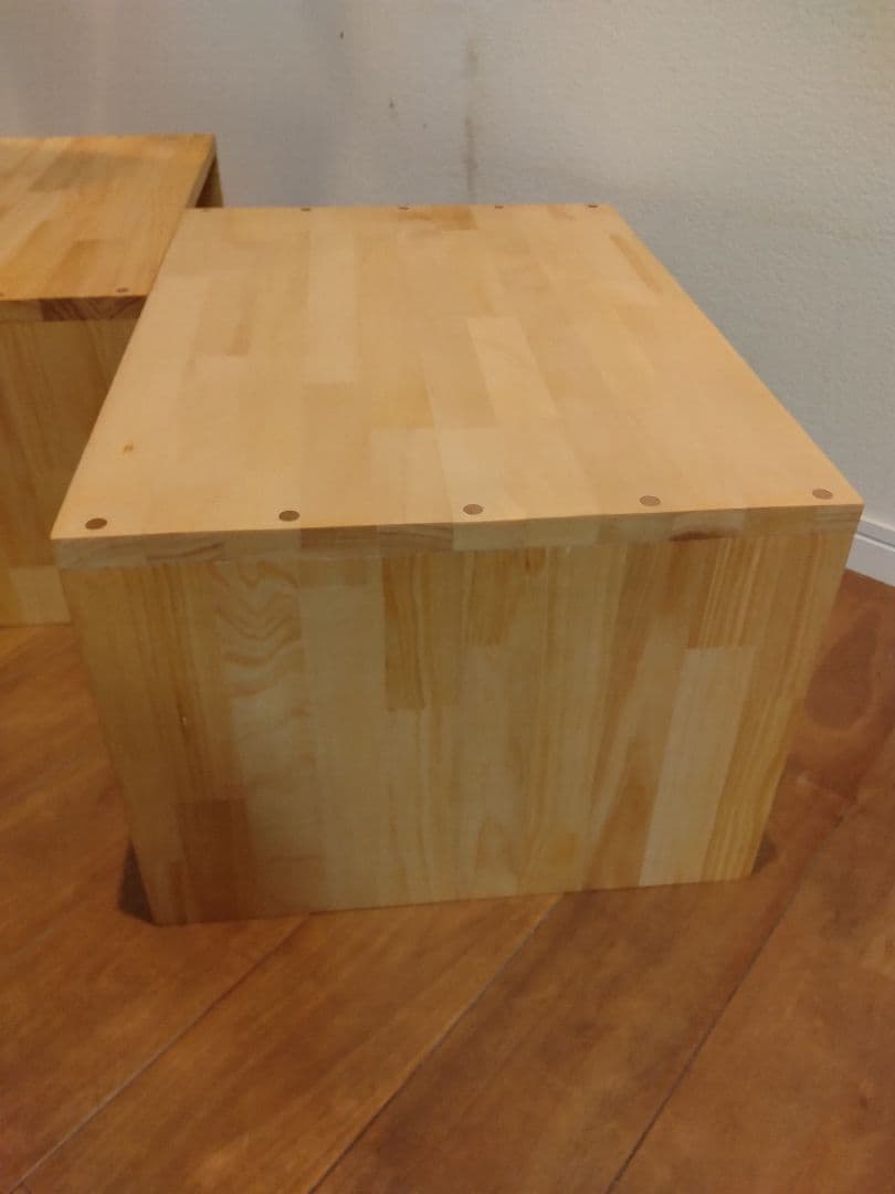 木製　ハンドメイド　オーダー　コの字　キヌカ　サイドテーブル　踏み台　水槽台