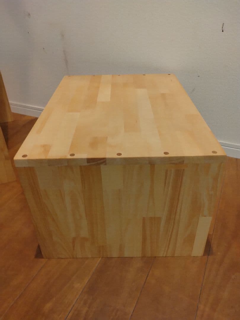 木製　ハンドメイド　オーダー　コの字　キヌカ　サイドテーブル　踏み台　水槽台