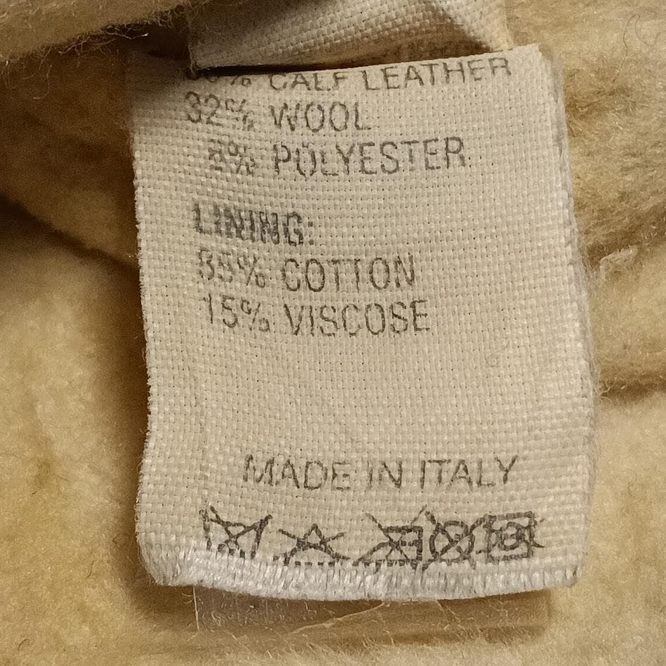 【BURBERRY】チェック柄カーフレザー手袋 M イタリア製