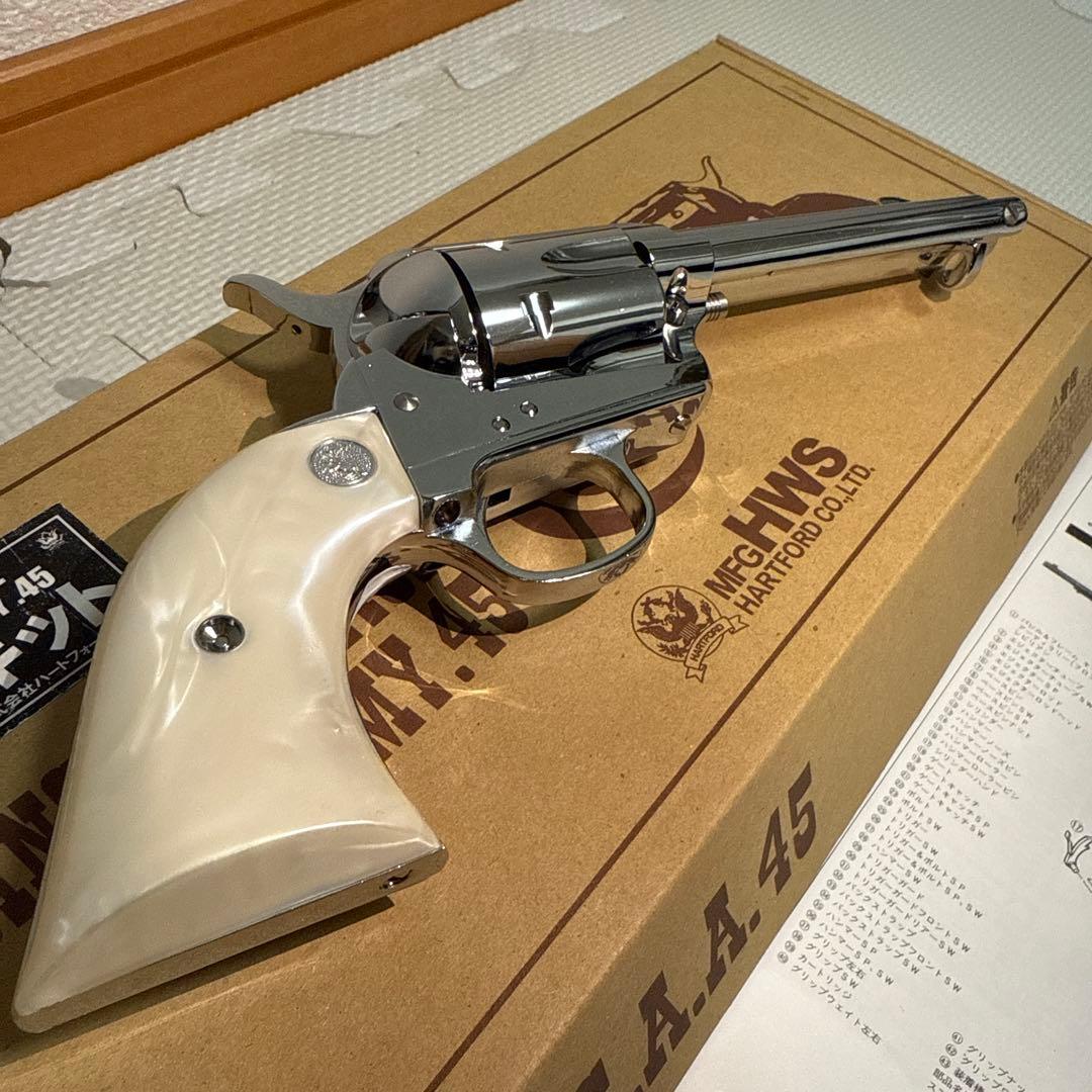 組立済未発火 ハートフォード SAA.45 シビリアン オールシルバー組立キット