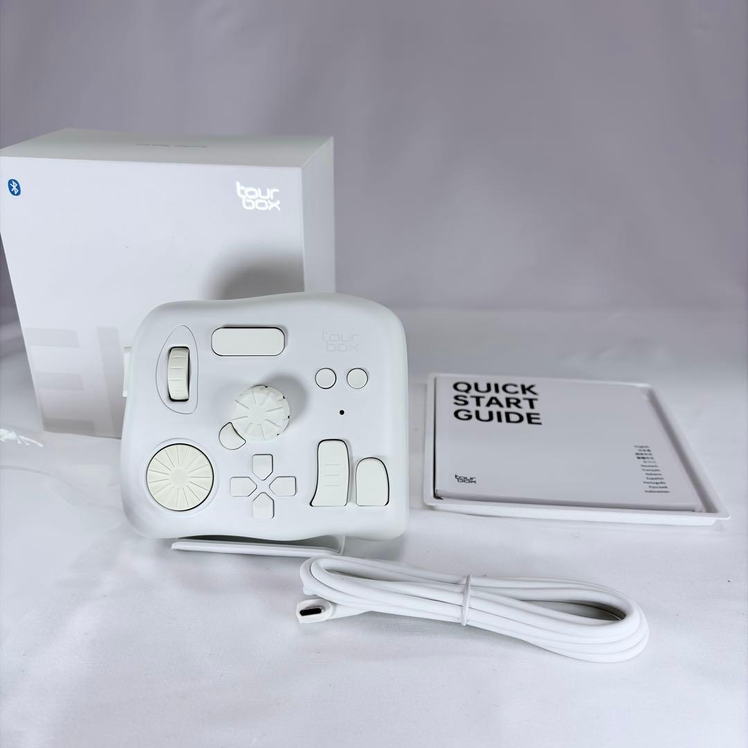 【美品】TourBox Elite 左手デバイス ホワイト コード未使用