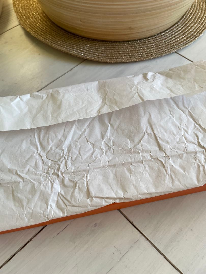 HERMES オレンジ タオル 2枚セット