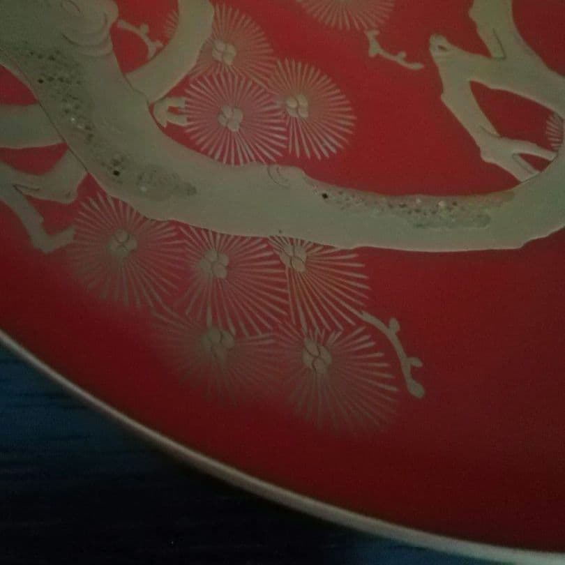 漆工芸　朱漆　金蒔絵　盃⑤　江戸から明治時代　七組盃のひとつ