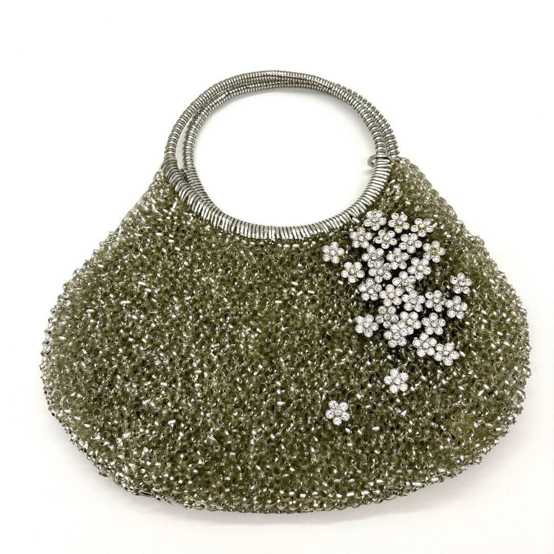 【美品】ANTEPRIMA アンテプリマ　ワイヤーバック　ビーズ装飾