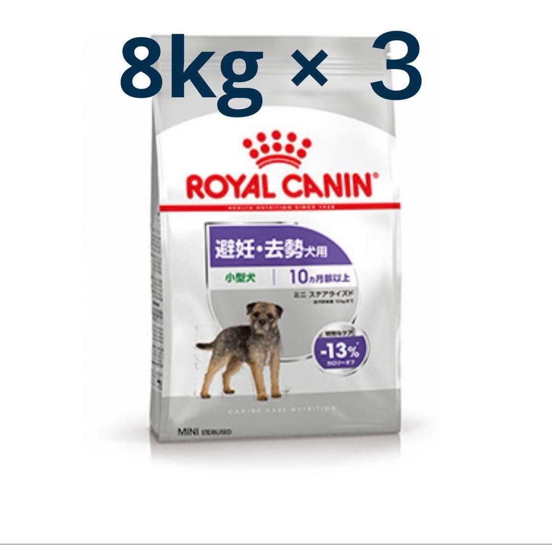  CANIN ミニステアライズド　避妊去勢犬用 8kg×3
