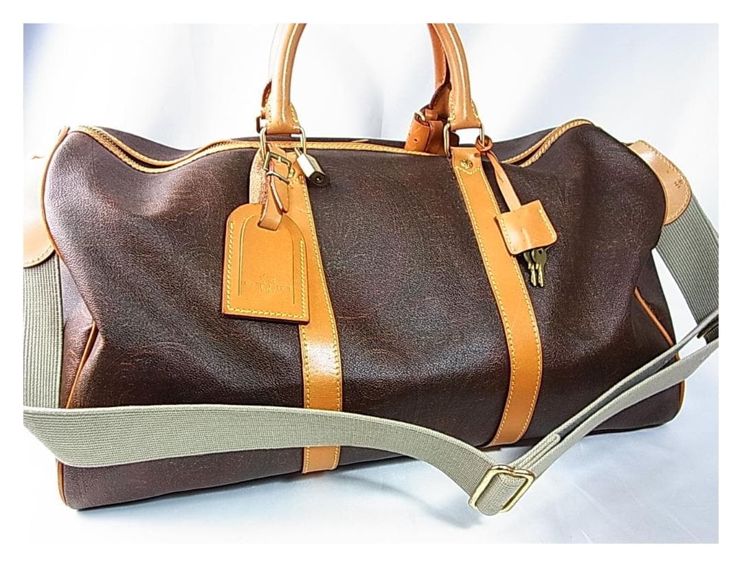 正規品美品ETRO エトロ ボストンバッグ50cm ショルダーストラップキー付