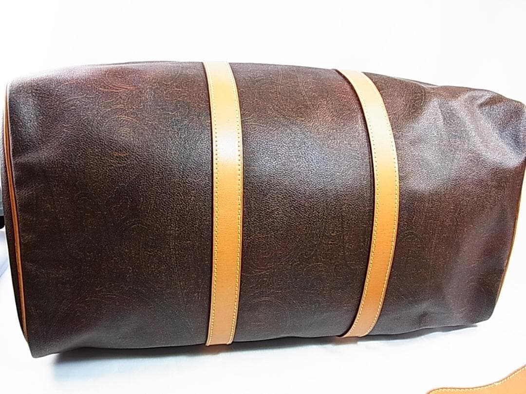 正規品美品ETRO エトロ ボストンバッグ50cm ショルダーストラップキー付