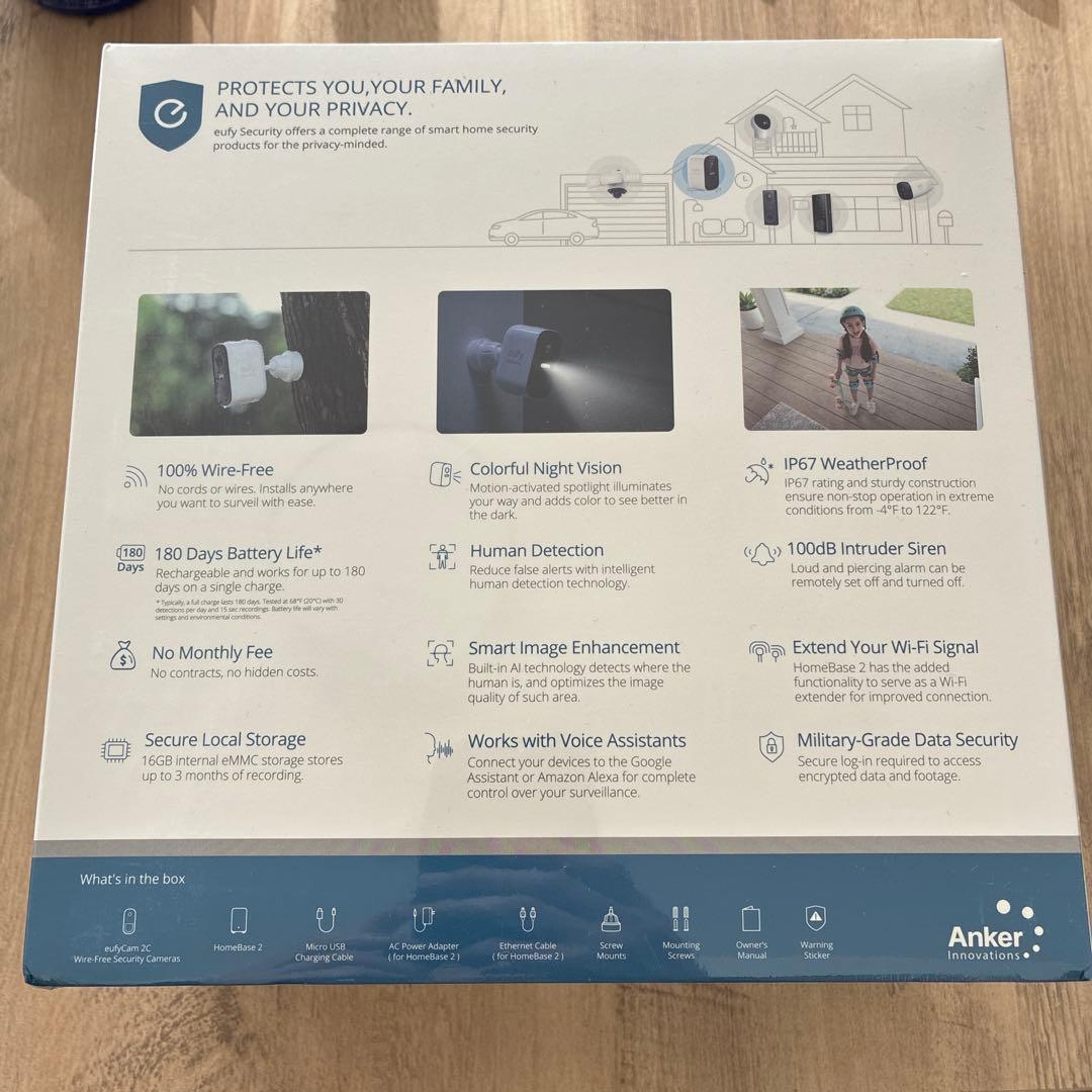 新品Anker Eufy Securityセキュリティカメラ2C1-Cam