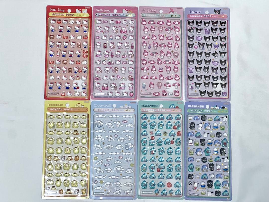 ボンボンドロップシール ミニ サンリオ 全8種セット 正規品 a