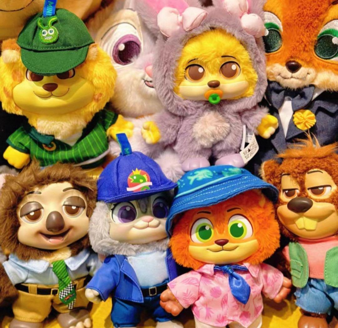 MINISO Zootopia 2 マスコット ぬいぐるみ　ズートピア　6個入り