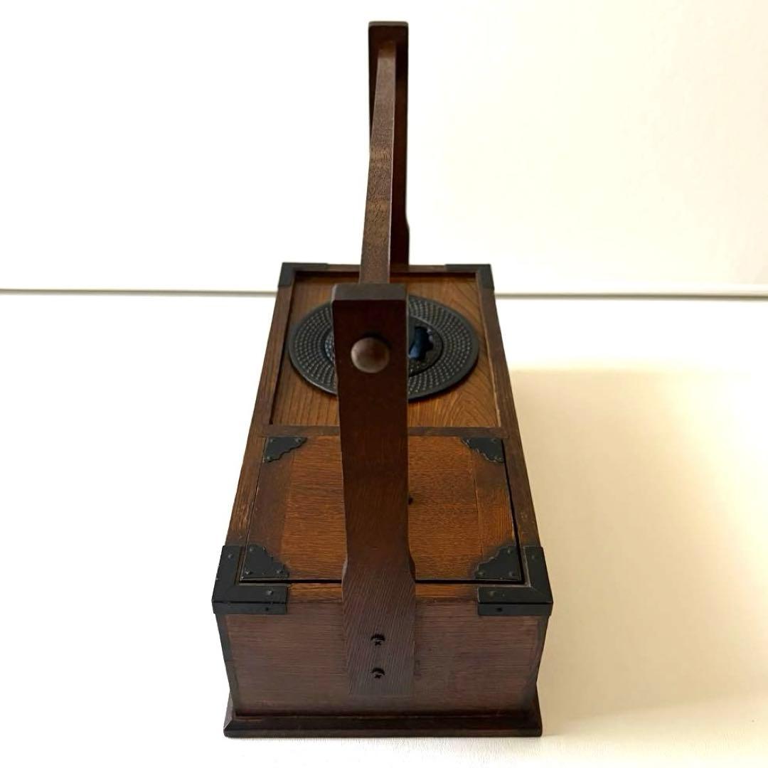 手提げ煙草盆木製収納ボックス