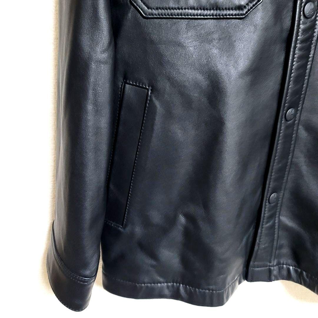 サイコバニー シープスキン 羊革 レザージャケット シングルライダース ブラック