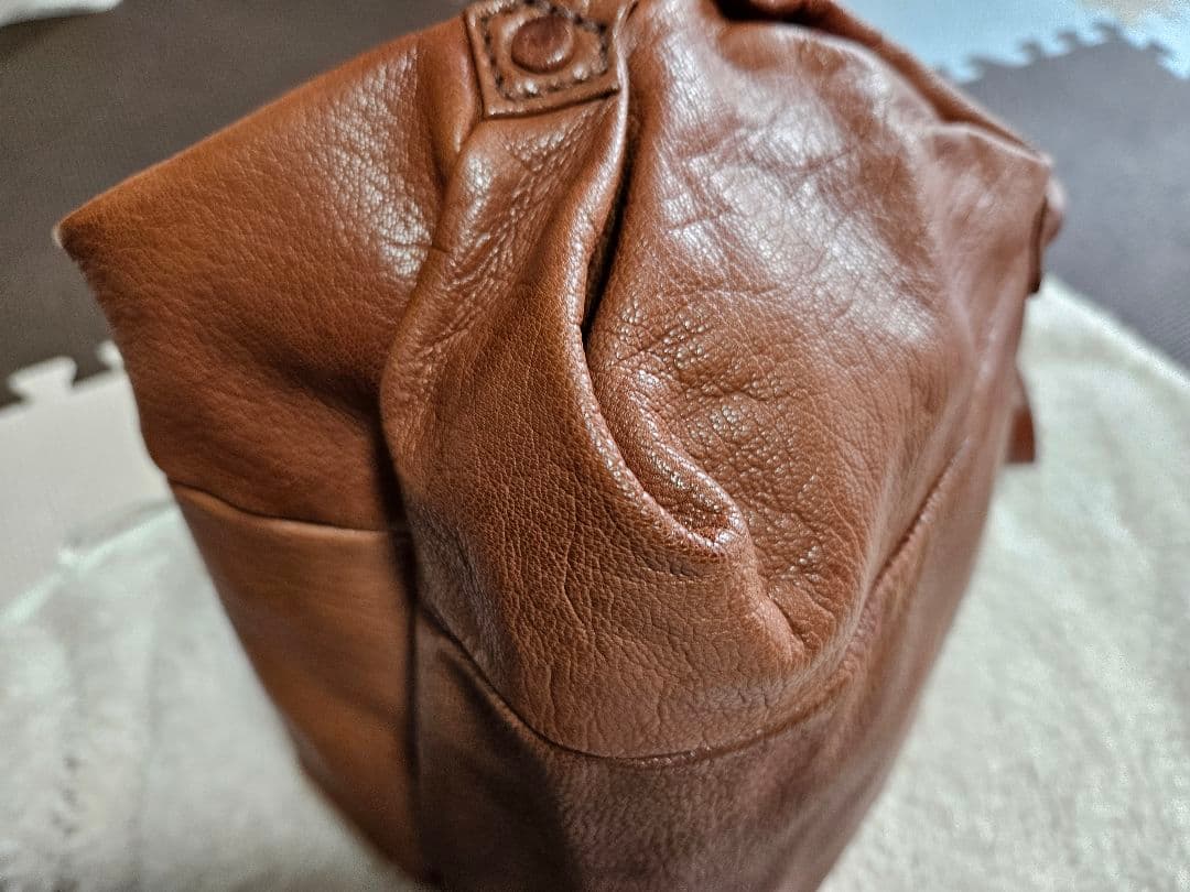 ゲンテン ショルダーバッグ 2way 山羊革 ゴートスキン ヌメ