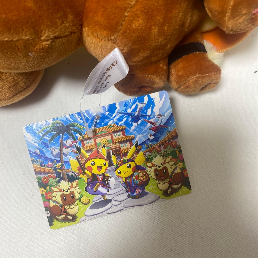 タグ付き！ポケモンセンター　沖縄限定　ウインディポンチョのイーブイ　2体セット