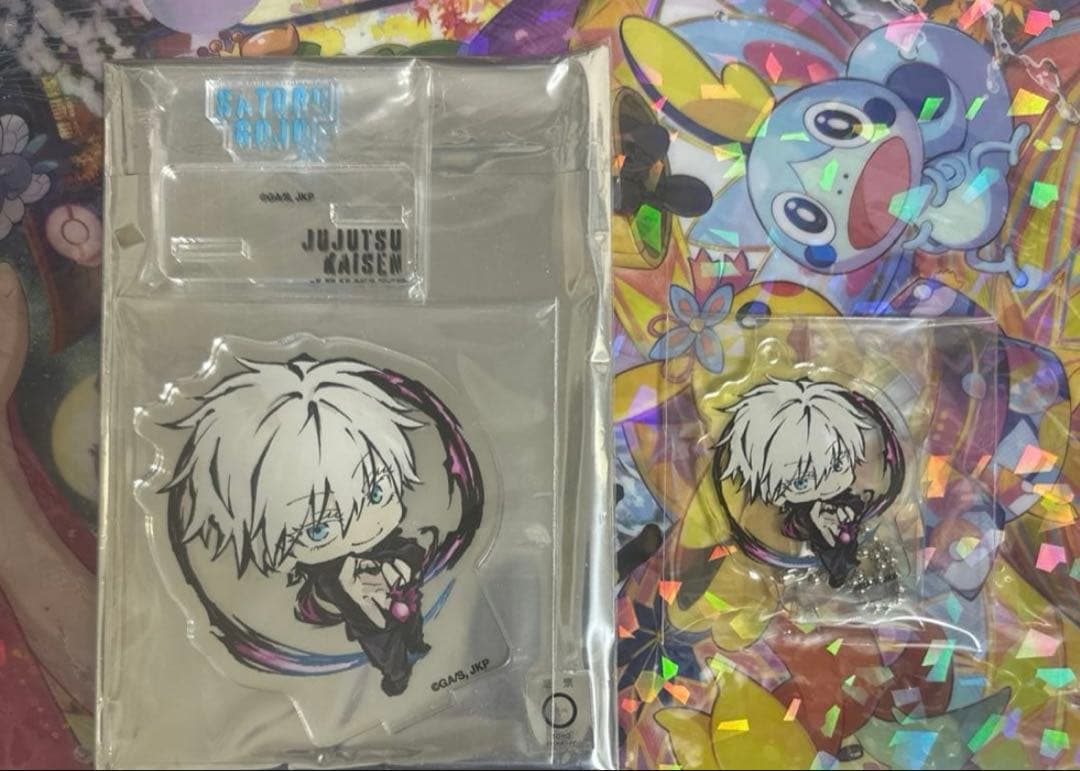 呪術廻戦　推しとアメ　オウチデ　五条悟　アクリルスタンド　アクリルキーホルダー