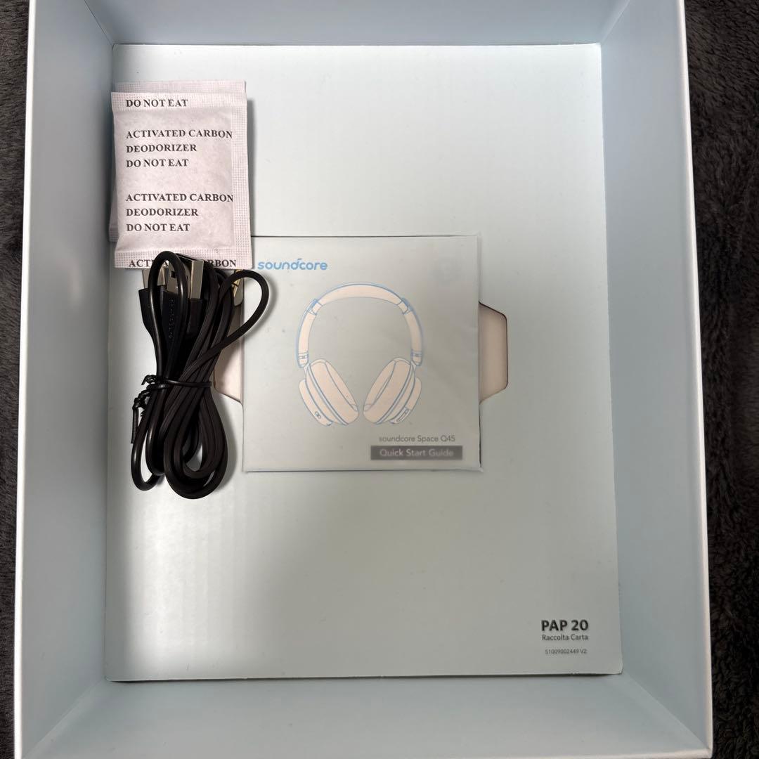 【極美品】soundcore SPACE Q45 ワイヤレスヘッドホン ブラック