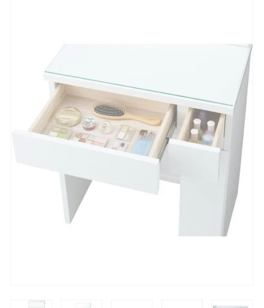 ホワイト　ドレッサー ニトリ　椅子付き　椅子