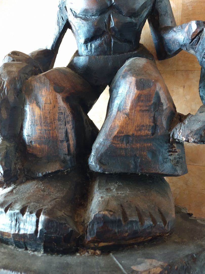 アメリカ　アンティーク　木彫り　PARA BR TOTA 96