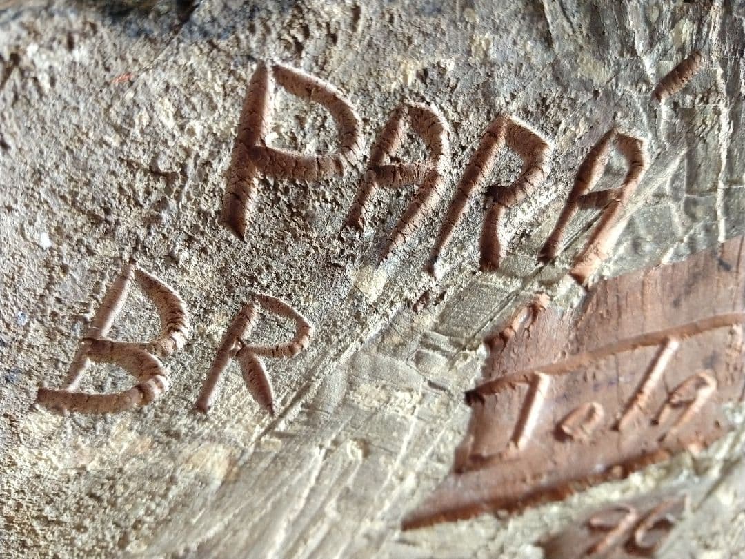 アメリカ　アンティーク　木彫り　PARA BR TOTA 96