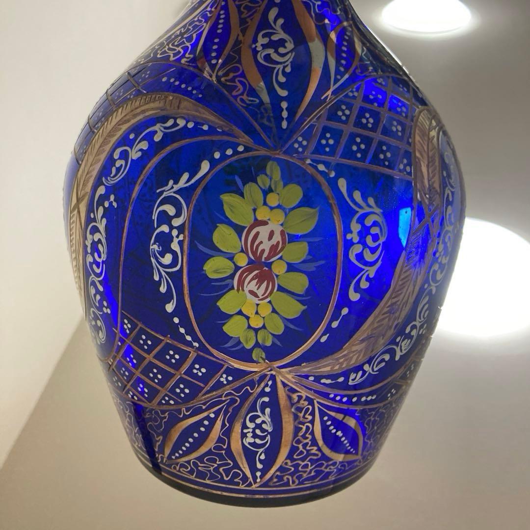 ボヘミアングラス　デキャンタ　珍品　特大　切り子　ヴィンテージ