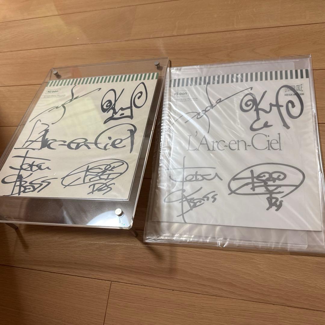美品 heavenly 発売記念直筆サイン会 2種類 ラルク L'Arc