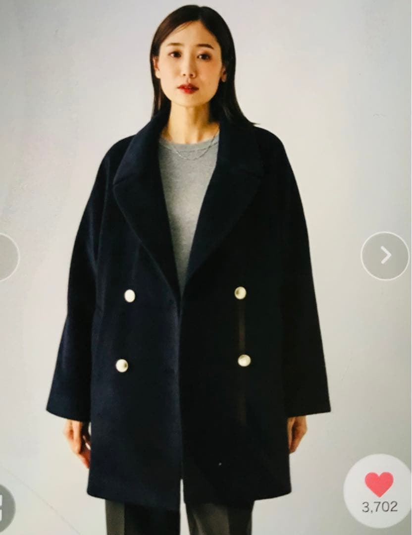 ★さとみん様★新品未使用今期グローバルワーク　ストレッチ襟2wayミドルコートM