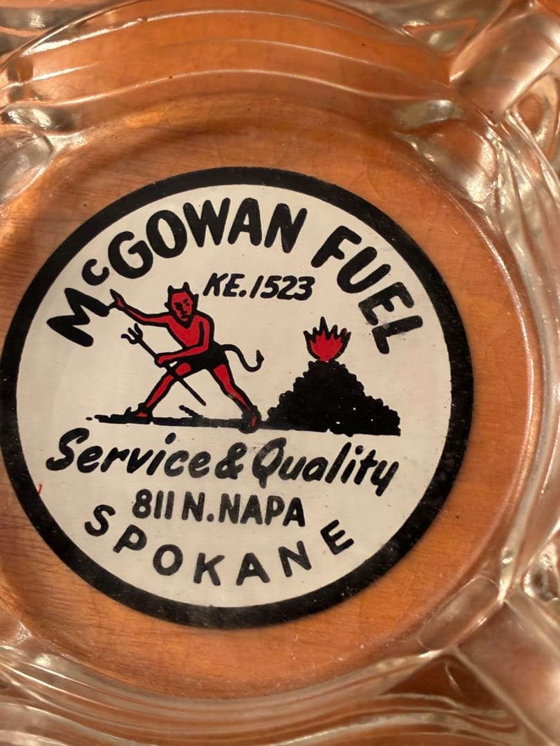 ビンテージ50s デビル　悪魔　レッドデビル　アドバタイジング　灰皿　レトロ