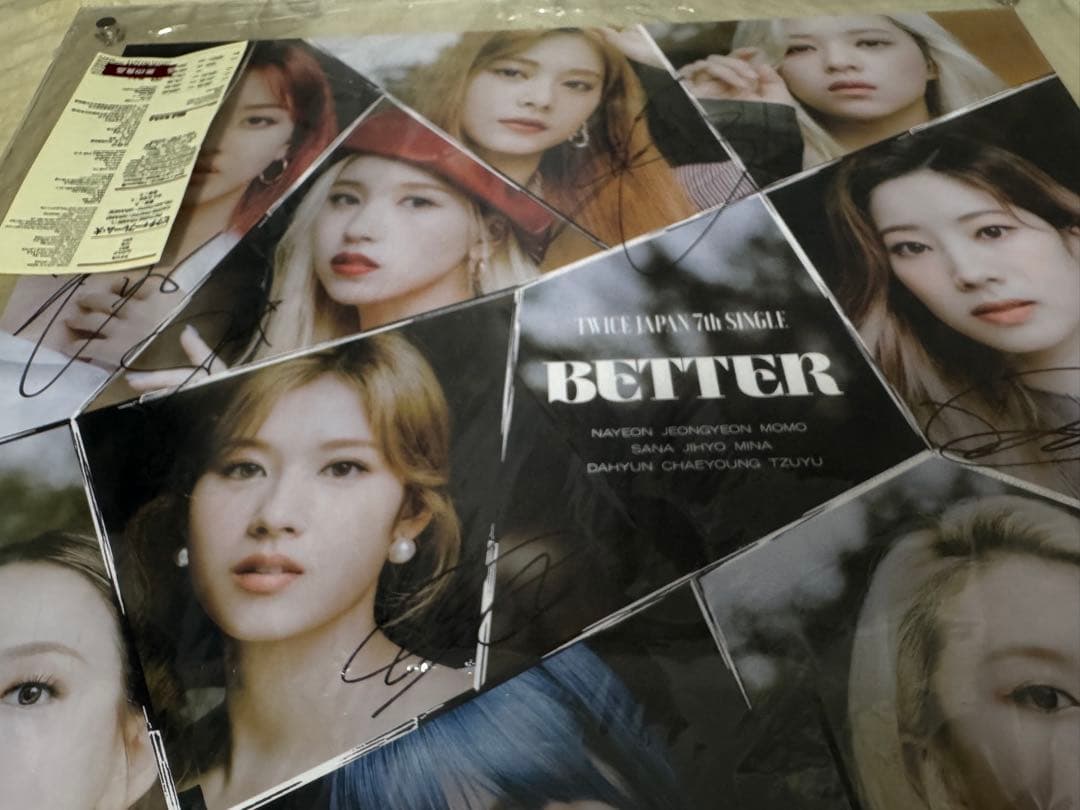 twice 直筆サイン　ポスター