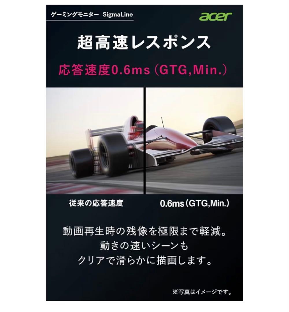 【FPSプレイヤー向け】acer 24.5インチ ゲーミングモニター
