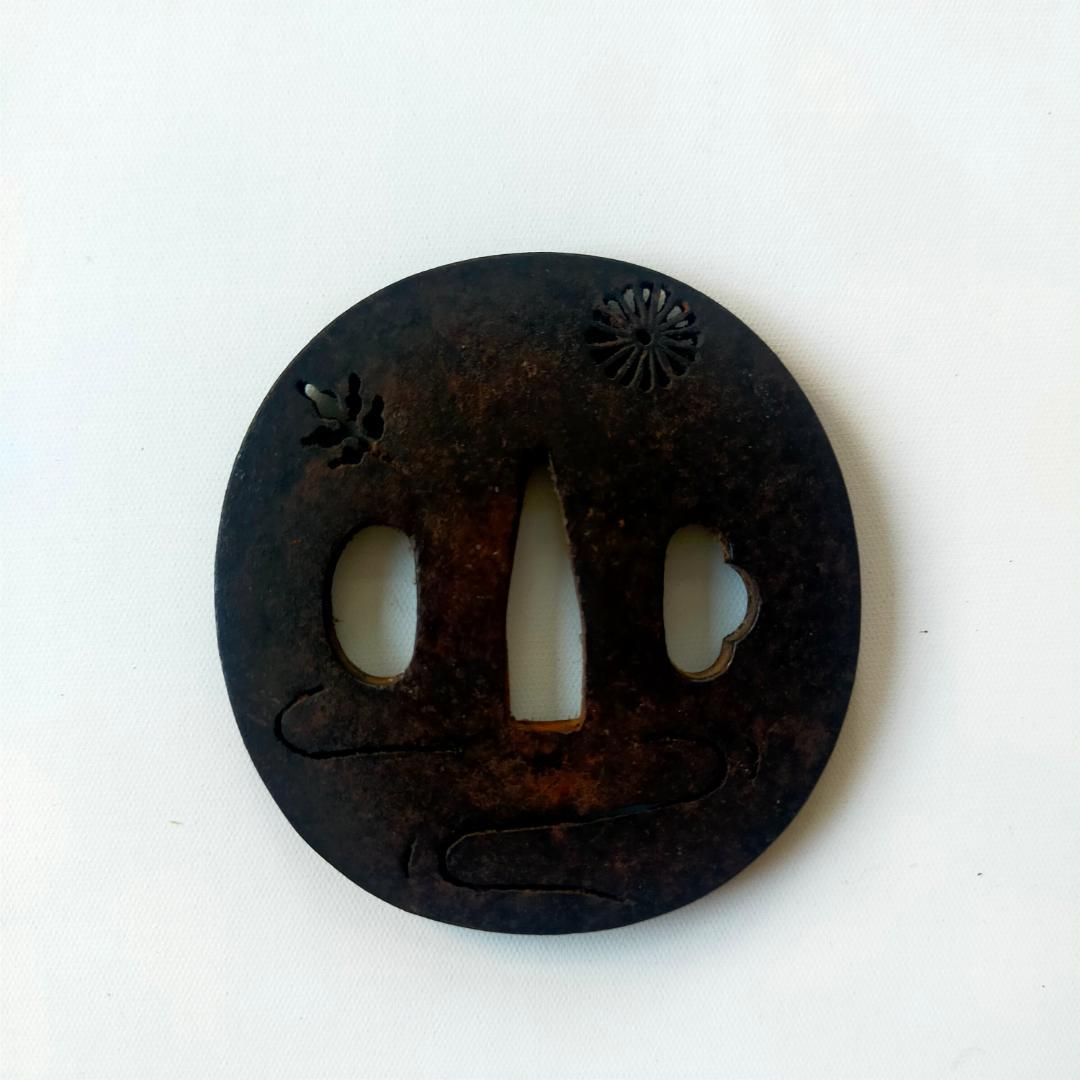 日本刀　鍔　鐔　透かし